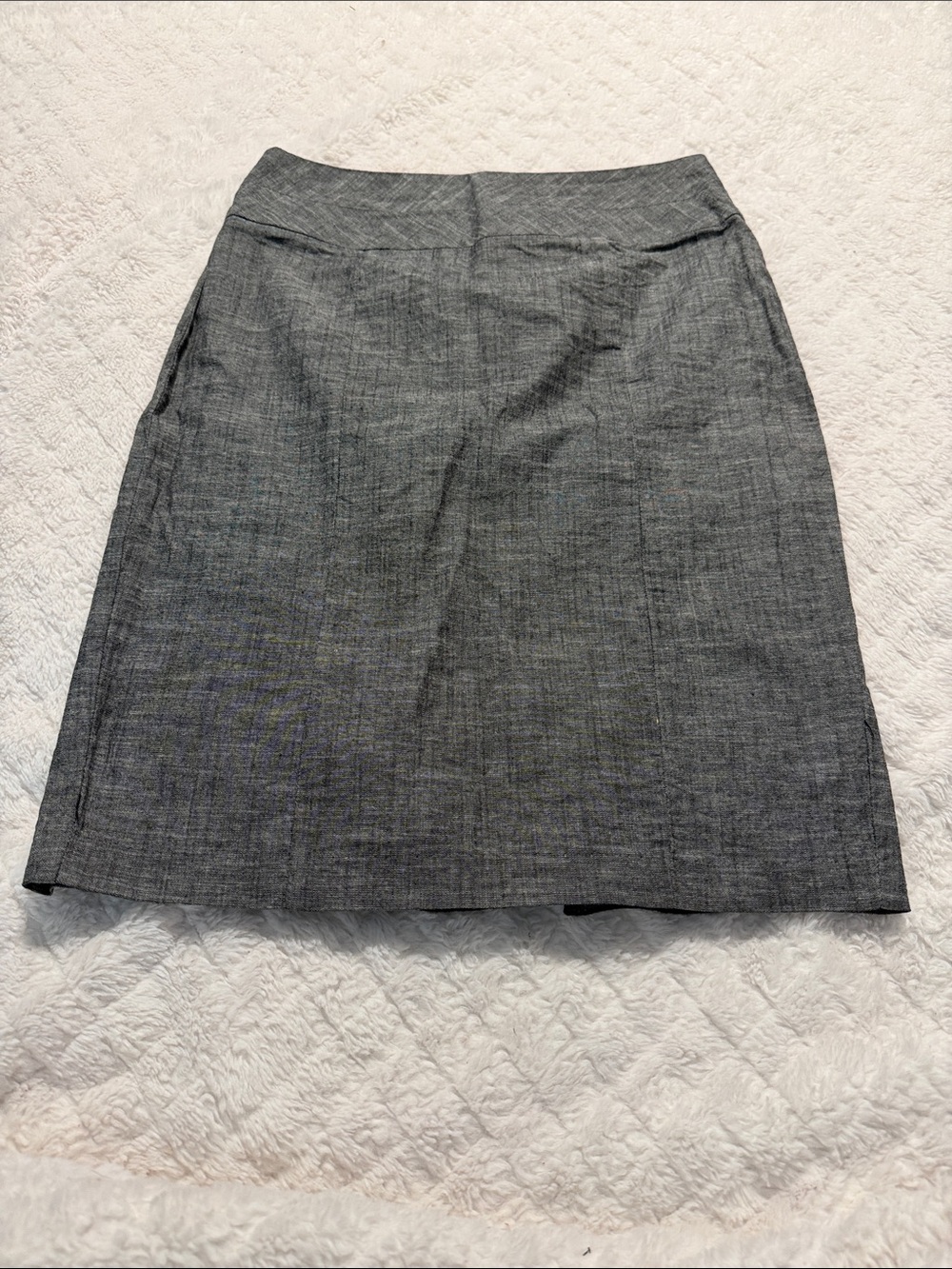 Iz Byer Gray A-Line Pencil Skirt